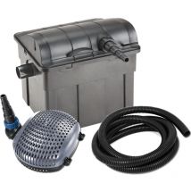 Jebao - Kit filtro laghetto stagno ubf 9000, uv-c 11 watt, pompa xoe 3500 14 Watt, 5m tubo flessibile 32 mm