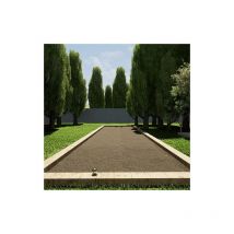 King Matériaux - Kit finition terrain de pétanque gris 30m²