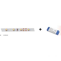 FLEXO-Ruban n/protg. IP20 24V 4,6W/m 60 LED/m 4200K 390 lm/m lg 5m alim.incl. Aric 55242