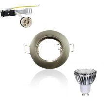 Superled - Kit Foco led GU10 cob equivalente a 5W 50W Blanco cálido 2700K fijo aluminio