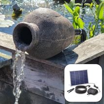 Kit fontaine solaire Amphore filtrante gros débit 2500 l/h maxi