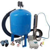 Kit Forage Complet Et Pompe Immergée 230v 4' 4cr32crc 2.2kw Coffret De Gestion Et Accessoires