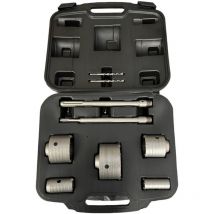 Falcons - kit frese carotatrici pietra con barre + valigia 10 pz