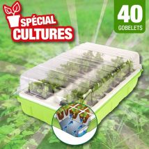 Outiror - kit de germination 40 godets pour réussir vos semis