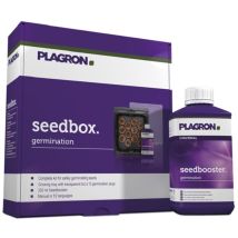 Kit de germination – Seedbox – Bac de culture, 12 pastilles, SeedBooster 250 ml – Plagron
