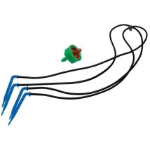 Kit tappo 8 l/h. (2 l/h per palo) autocompensante e non drenante con palo 906301 Aqua Control