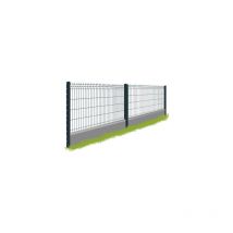 Kit Grillage Rigide Gris avec Soubassement Aluminium Anthracite 100M - JARDIMALIN+ - 1,53 mètre