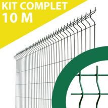 Cloture&jardin - Kit Clôture Aluminium Gris Anthracite 2M - Plein - 1,60 mètre