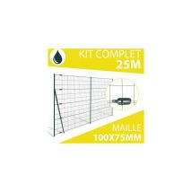 Cloture&jardin - Kit Grillage Soudé Gris 100M - jardimalin - Maille 100x75mm - 1,80 mètre