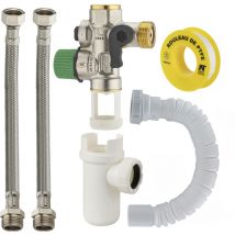 Nt Noyon&thiebault - Groupe de sécurité siège inox nf noyon & thiebault Droit + kit raccordement