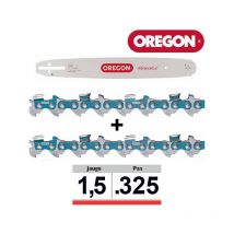 Oregon - Pack 1 guide + 2 chaînes tronçonneuse 325 058 38cm