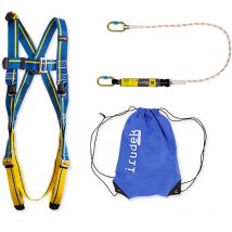 Kit harnais antichute Irudek Apeninos - S/M - Bleu/Jaune