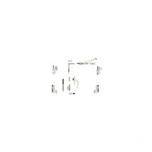 Kit per inclinazione e rotazione Galicube 2 v Fapim con cremonese Gea - bussola media da 562 a 1200 mm - bianco 9010 - 1331GF32