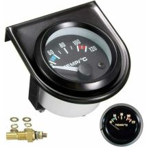 Kit Indicatore Temperatura Acqua Per Auto - Led Nero - Universale - Indicatore Temperatura Acqua Per Auto - Intervallo Da 101,6 A 120°c (diametro 52 