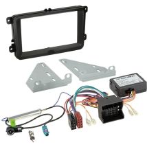 Acv - Kit Installation Autoradio 2din Can Bus Adaptateur Ant. Compatible Avec Vw Seat Skoda Ap03 Noir