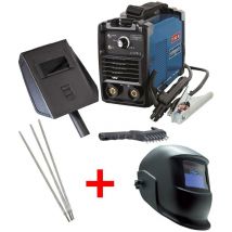 Scheppach - kit inverter welder 130AMP mma 230V + accessories + welding helmet