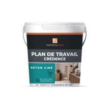 Kit isy Béton ciré pour Plan de travail et Crédence - Beige 10 m² Mate - Harmony Béton