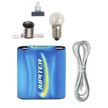 Kit Electrico Escolar (Pila, bombilla, portalamparas, interruptor y cable)