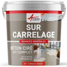 Arcane Industries - Kit Kunstharzbeton Für Fliesen - Kumquat-orange - 2 M²-kit (2 Schichten) - Kumquat-orange