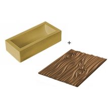 Silikomart Kit Magic Wood, Silicone, Oro, 25 X 9 X 6.7 Cm