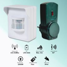 Blyss - Kit maison connectée détecteur de mouvement et prise wifi extérieur