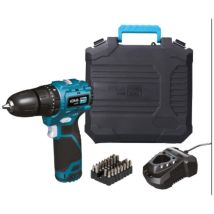 Koma Tools - Kit taladro percutor brushless 12 v con accesorios, bateria y cargador