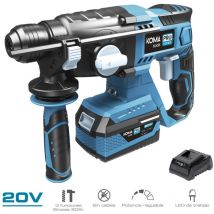 Koma Tools - E3/08784 kit marteau 20V avec 1 batterie 4.0A. et chargeur 08772 30x19.5cm pro series battery