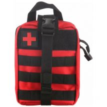Kit Médical Tactique, Trousse de Secours Tactical Sac de Poche ifak Medical pour Situation Tactique d'urgence (Rouge)