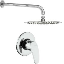 Piralla - Kit mezclador de ducha con rociador y brazo modelo redondo Ofelia KITOFELIA1CR