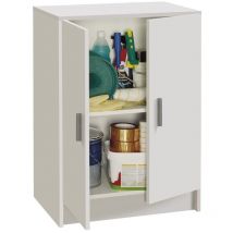 Mobile Multiuso - 2 Ante - 59X37X80H Cm - Bianco