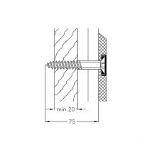 Normbau - Kit montage pour cloisons légères en bois, convient pour serie Cavere