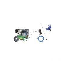 Minelli - Kit moteur compresseur Enercomp 1 compresseur essence a' roues Hp 4.8 1 arracheuse d'olives pneumatique 1 durite polyure'thane 1 tige