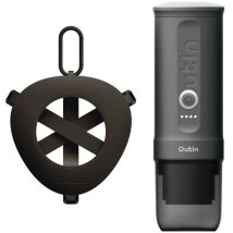 Set Outin Nano Espressomaschine + Tragbarer Halter Grau