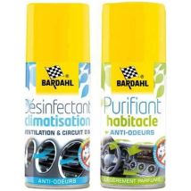 Kit Nettoyant Climatisation Et Purifiant Habitacle - Avec Flexible 250ml
