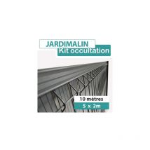 Cloture&jardin - Kit Occultation Aluminium Gris Anthracite 10M - jardimalin - 1,53m