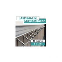 Cloture&jardin - Réducteur jardiclos - Poteau Aluminium Gris Anthracite - 0,60 mètre