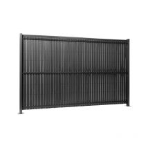 Gardenode - Kit occultation lattes pvc pour panneau rigide maille 55 h 1m03 l 2m50 Gris anthracite
