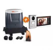 Kit motorisation portail coulissant et visiophone, OpenGate 3 Integral.Garantie 5 ans - Scs Sentinel
