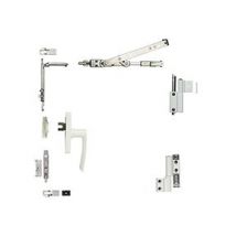 Kit oscillo-battant Galicube 1 v Fapim crémone Gea - compas court 402 à 750 mm - blanc 9010 - 1330AF32
