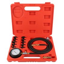 Dazhom - Kit outil Testeur de Pression D'huile Moteur Kit Jauge de pression d'huile de Testeur de Pression noir