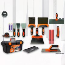 Fischer Darex - Kit outils du peintre (couteaux) 19 pièces