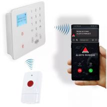 Ultra Secure - Kit panique gsm 2G+3G+4G urgence alerte sans-fil - Transmetteur (réseau mobile) KP-9 + 1 bouton panique (gamme kp)