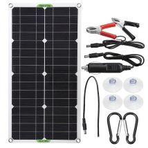 Kit pannello solare portatile 18V 250W - Caricatore usb doppio cc con controller solare 100A 550 x 290 x 30 mm