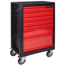 Carro de herramientas móvil 7 cajones – Ruedas fijas y móviles – Sistema automático de cierre – Guías con rodamientos