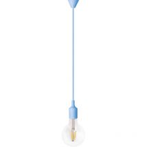 Onlex - Kit pendente in silicone e27 blu