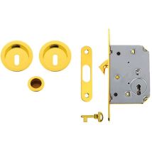 Kit Per Porte Scorrevoli Finitura Oro Lucido