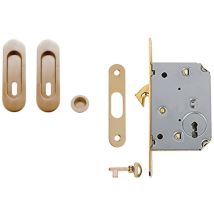 Kit Per Porte Scorrevoli Finitura Ottone Lucido