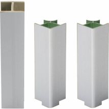 Kit pour socle de cuisine h120 col. aluminium