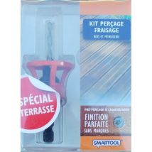 Kit De Perçage Et Fraisage Pour Métal, Bois Et Plastique – Haute Précision – Forets Et Fraises Inclus – Compatible Mandrins Standards – Smartool
