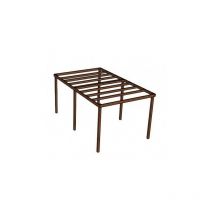 Sud Bois - Kit Pergola / Carport Douglas Structure Légère 3m x 5m - Traité Autoclave Marron - Sans Support